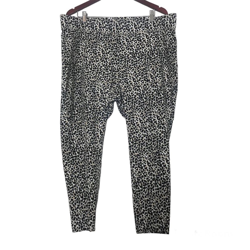 Old Navy Stevie High Rise Leopard Pull On Stretch Skinny Pants Womens Size 2XL